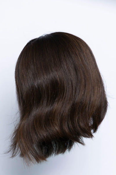 shorterbrunette brunette hair topper